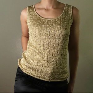 90s Caché metallic tank